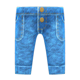 Animal Crossing Items Acid-washed Jeans Blue