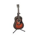 Animal Crossing Items Acoustic Guitar Brown