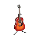 Animal Crossing Items Acoustic Guitar Cherry