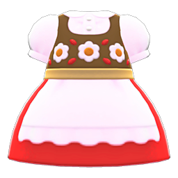 Animal Crossing Items Alpinist Dress Red