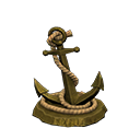 Animal Crossing Items Anchor Statue Gold