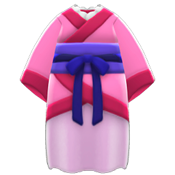 Animal Crossing Items Ancient Sashed Robe Pink