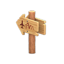 Animal Crossing Items Angled Signpost Airport