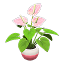 Animal Crossing Items Anthurium Plant Pink