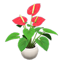 Animal Crossing Items Anthurium Plant White