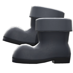 Animal Crossing Items Antique Boots Black