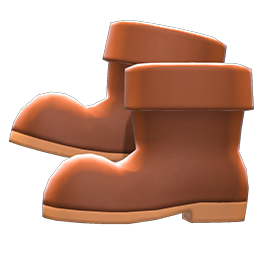 Animal Crossing Items Antique Boots Brown
