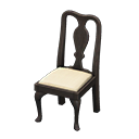 Animal Crossing Items Antique Chair Black