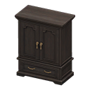 Antique Wardrobe Black