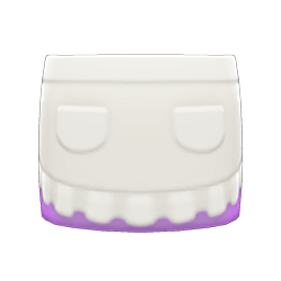 Animal Crossing Items Apron Skirt Purple