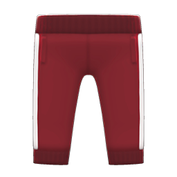 Animal Crossing Items Athletic Pants Berry red