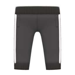 Animal Crossing Items Athletic Pants Black