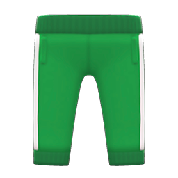 Animal Crossing Items Athletic Pants Green