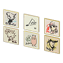 Animal Crossing Items Autograph Cards Illustration / Musician's signature