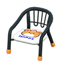 Animal Crossing Items Baby Chair Black / Bear