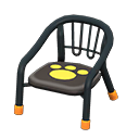 Animal Crossing Items Baby Chair Black / Paw print