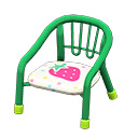 Animal Crossing Items Baby Chair Green / Strawberry