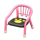 Animal Crossing Items Baby Chair Pink / Paw print