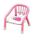 Animal Crossing Items Baby Chair Pink / Strawberry