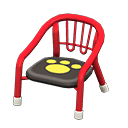 Animal Crossing Items Baby Chair Red / Paw print