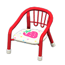 Animal Crossing Items Baby Chair Red / Strawberry