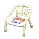 Animal Crossing Items Baby Chair White / Bear