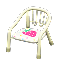 Animal Crossing Items Baby Chair White / Strawberry