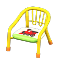 Animal Crossing Items Baby Chair Yellow / Train