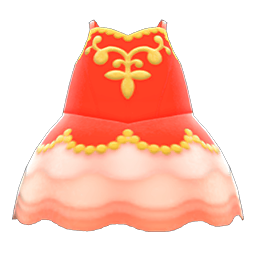 Animal Crossing Items Ballet Outfit Red