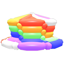 Animal Crossing Items Balloon Hat Rainbow