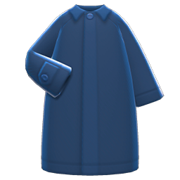 Animal Crossing Items Balmacaan Coat Navy blue