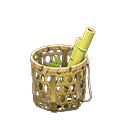 Animal Crossing Items Bamboo Basket Dried bamboo
