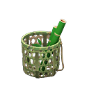 Animal Crossing Items Bamboo Basket Green bamboo