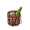 Animal Crossing Items Bamboo Basket Smoke-cured bamboo