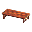 Animal Crossing Items Bamboo Bench Smoke-cured bamboo