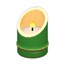 Animal Crossing Items Bamboo Candleholder Green bamboo