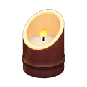 Animal Crossing Items Bamboo Candleholder Smoke-cured bamboo