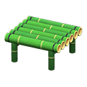 Animal Crossing Items Bamboo Stool Green bamboo