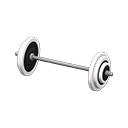 Animal Crossing Items Barbell White