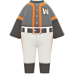 Animal Crossing Items Baseball Uniform Orange