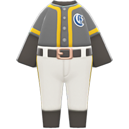 Animal Crossing Items Baseball Uniform Yellow