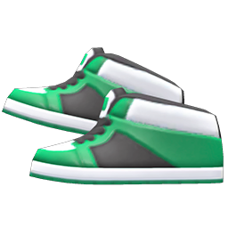 Animal Crossing Items Basketball Shoes Green