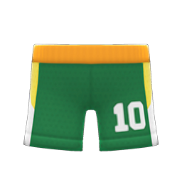 Animal Crossing Items Basketball Shorts Green