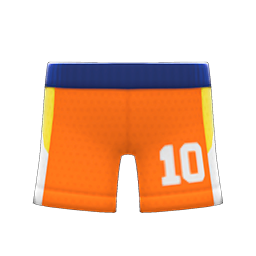 Animal Crossing Items Basketball Shorts Orange