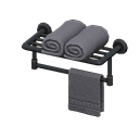 Animal Crossing Items Bathroom Towel Rack Black