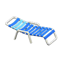 Animal Crossing Items Beach Chair Blue