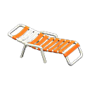 Animal Crossing Items Beach Chair Orange