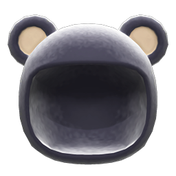 Animal Crossing Items Bear Cap Black