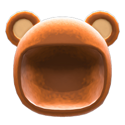 Animal Crossing Items Bear Cap Brown