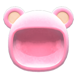 Animal Crossing Items Bear Cap Pink